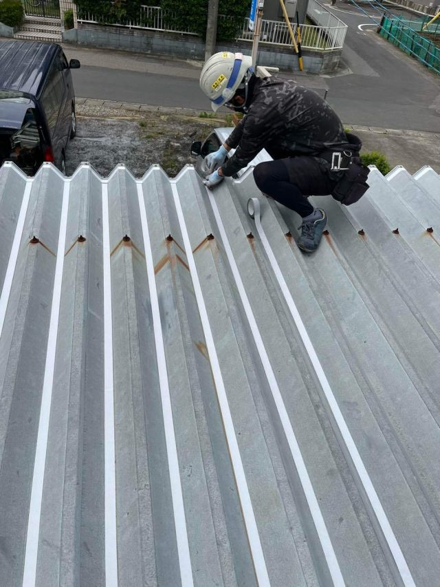 サーモバリアスカイ工法施工中
