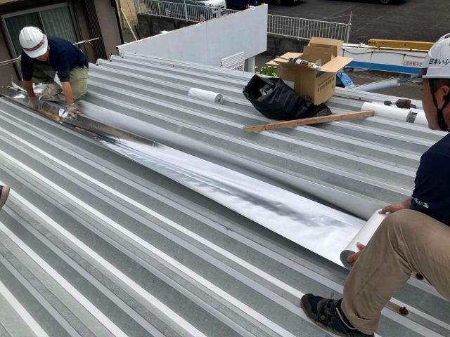 サーモバリアスカイ工法施工中