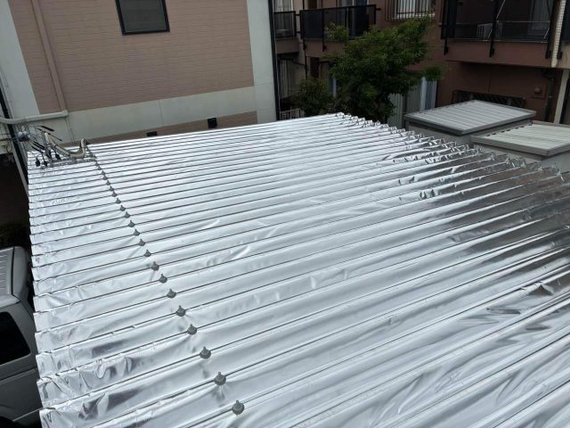 サーモバリアスカイ工法 施工後の屋根