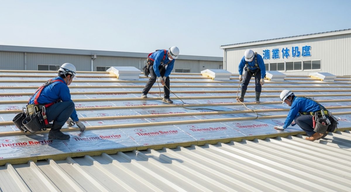 工場屋根遮熱サーモバリアの施工方法とは？流れと注意点 | ブログ