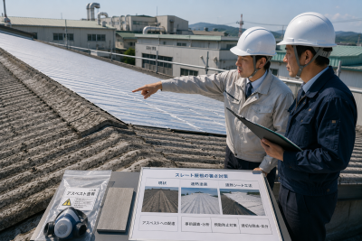 スレート屋根の工場の暑さ対策は？アスベストへの配慮も | ブログ